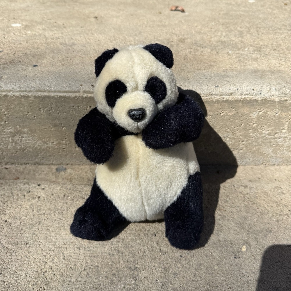 Soundprints Realistic Panda Plush Vintage Panda Bear Stuffie